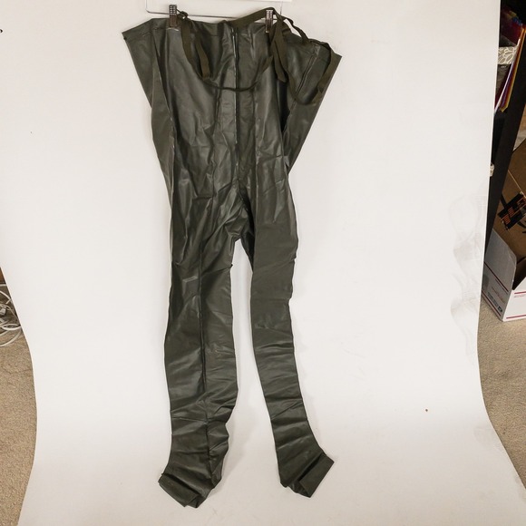 LL Bean Vintage Military issue Rain Jacket Anorak Olive Green Hooded Fragile - Picture 15 of 16